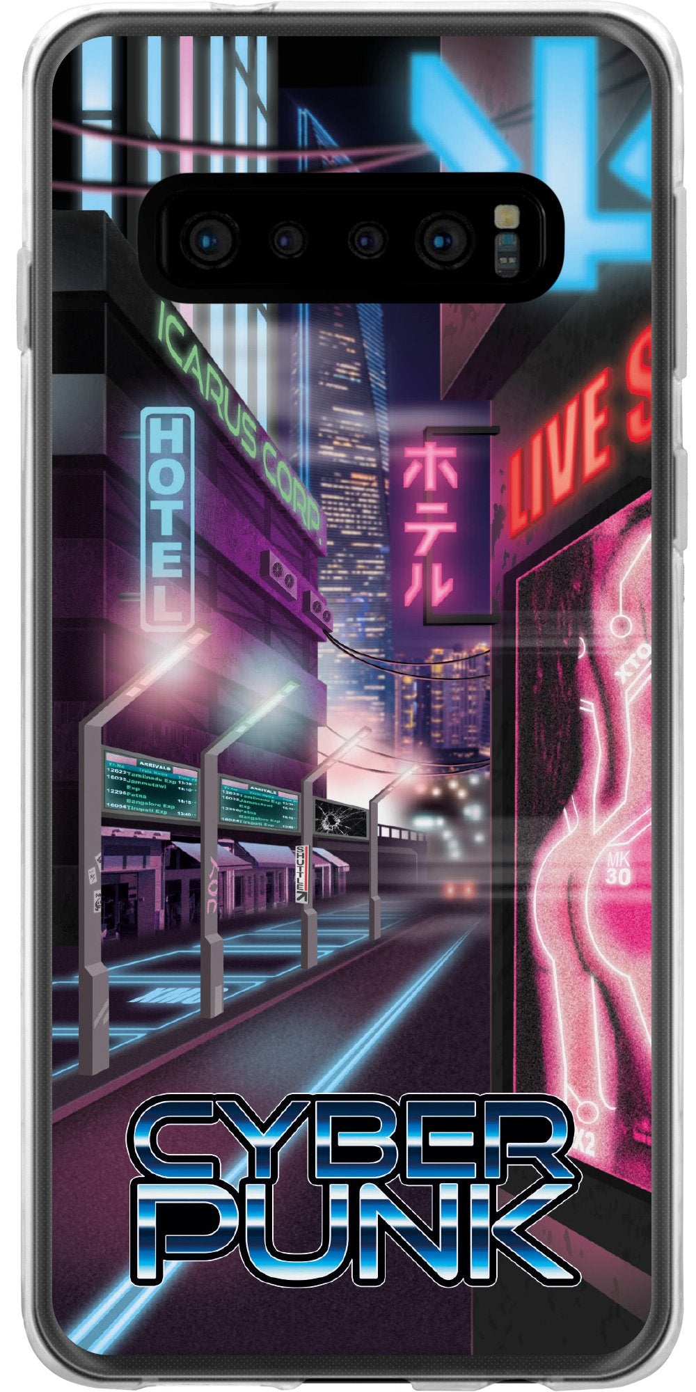 Case für Samsung Galaxy S10 Silikon-Hülle Retro Wave Cyberpunk.01 M4 – Ansicht 2