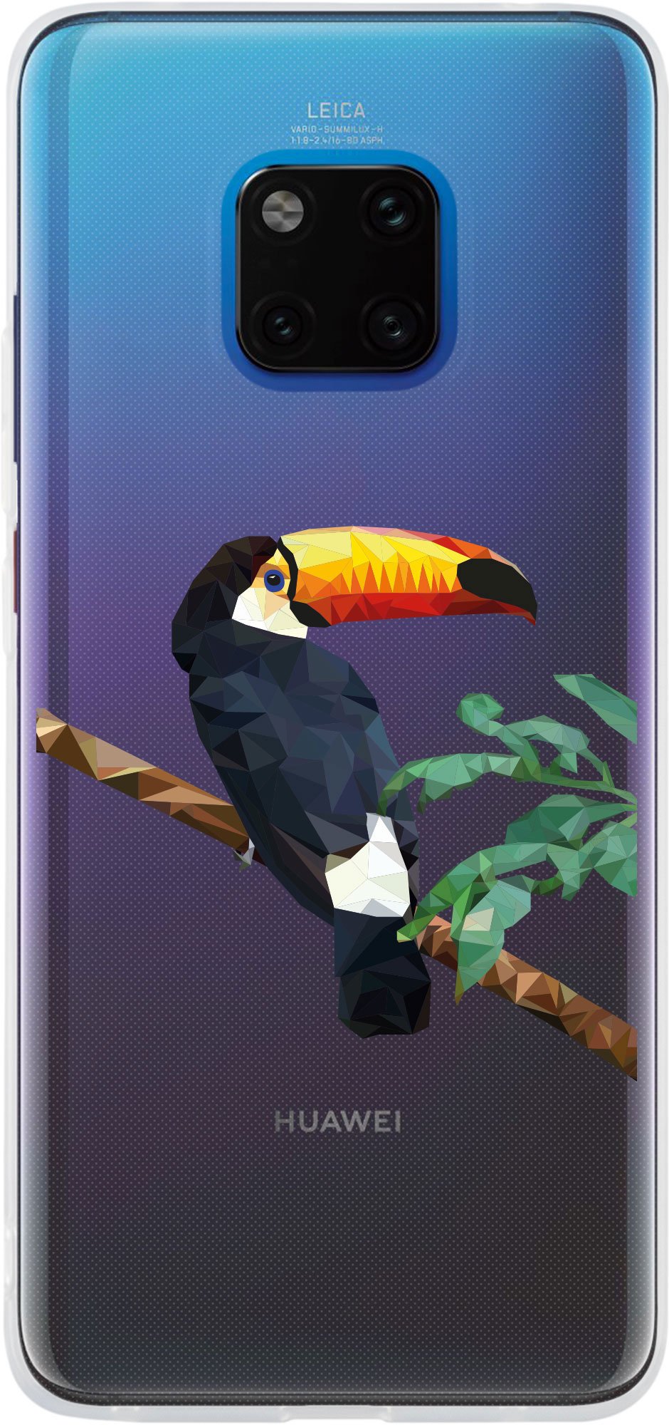 Case für Huawei Mate 20 Pro Silikon-Hülle Vektor Tiere Tucan M5 – Ansicht 2