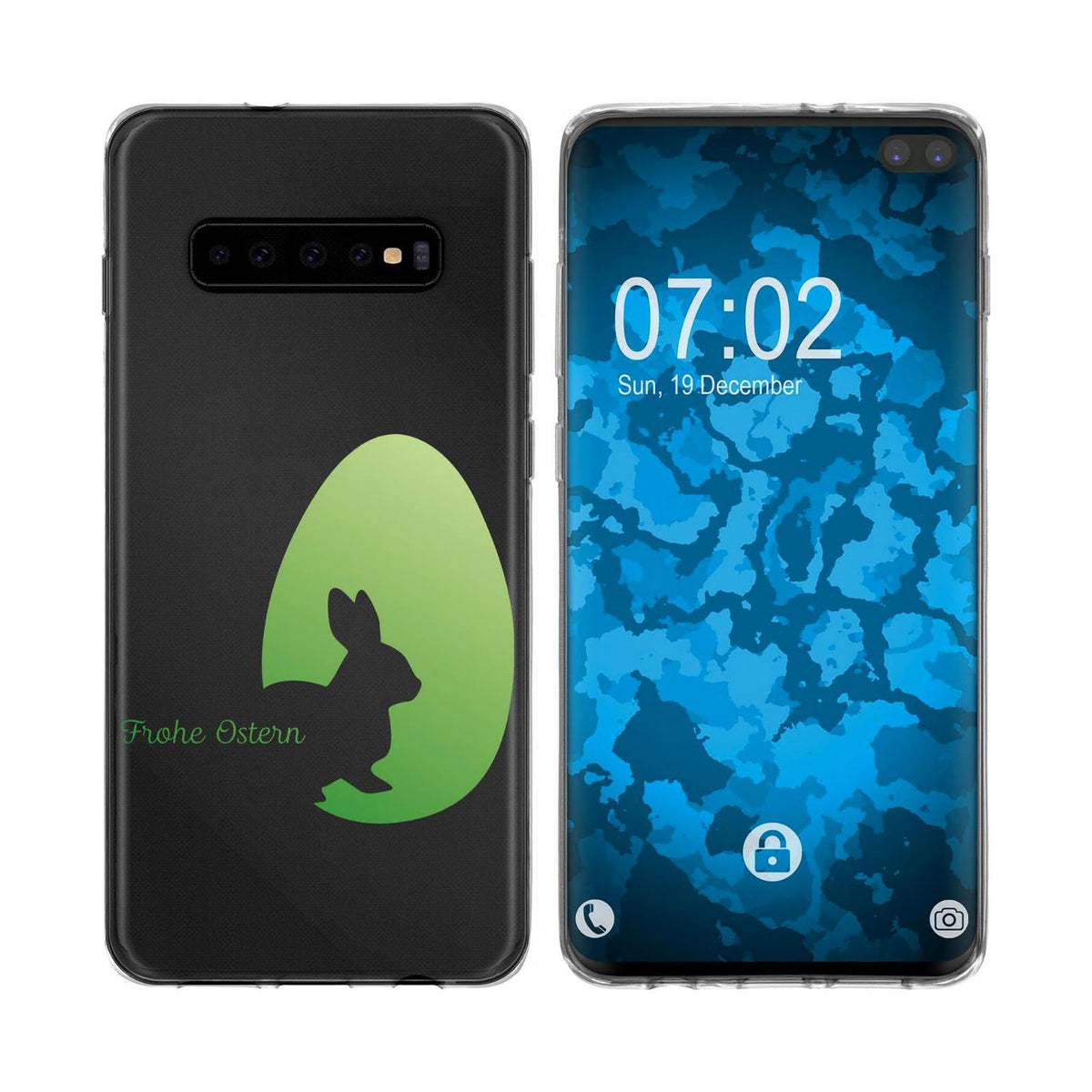 Case für Samsung Galaxy S10 Plus Silikon-Hülle Ostern M1 – Ansicht 2