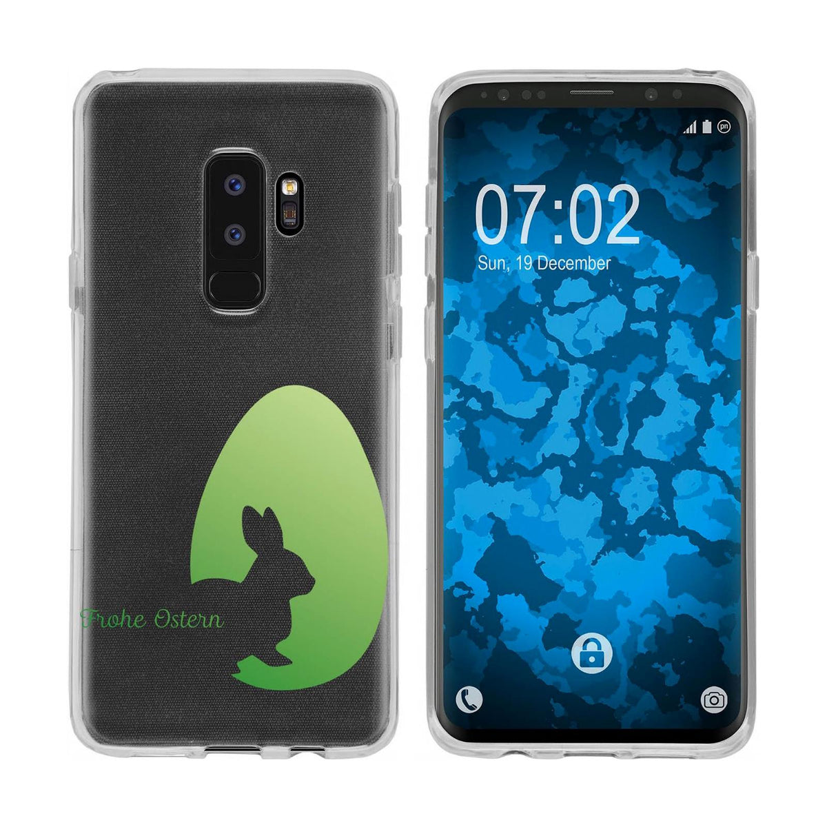 Case für Samsung Galaxy S9 Plus Silikon-Hülle Ostern M1 – Ansicht 2