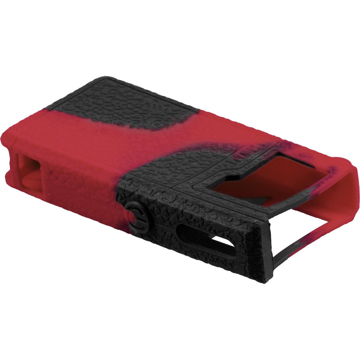 Case für Lost Vape Orion Q - Hülle Silikon schwarz-rot Tasche – Ansicht 3