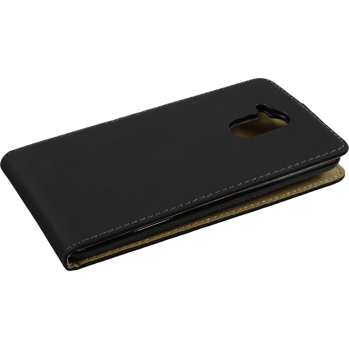 Kunst-Lederhülle für Huawei Nova Smart (Honor 6c) - Flip-Case schwarz – Ansicht 5