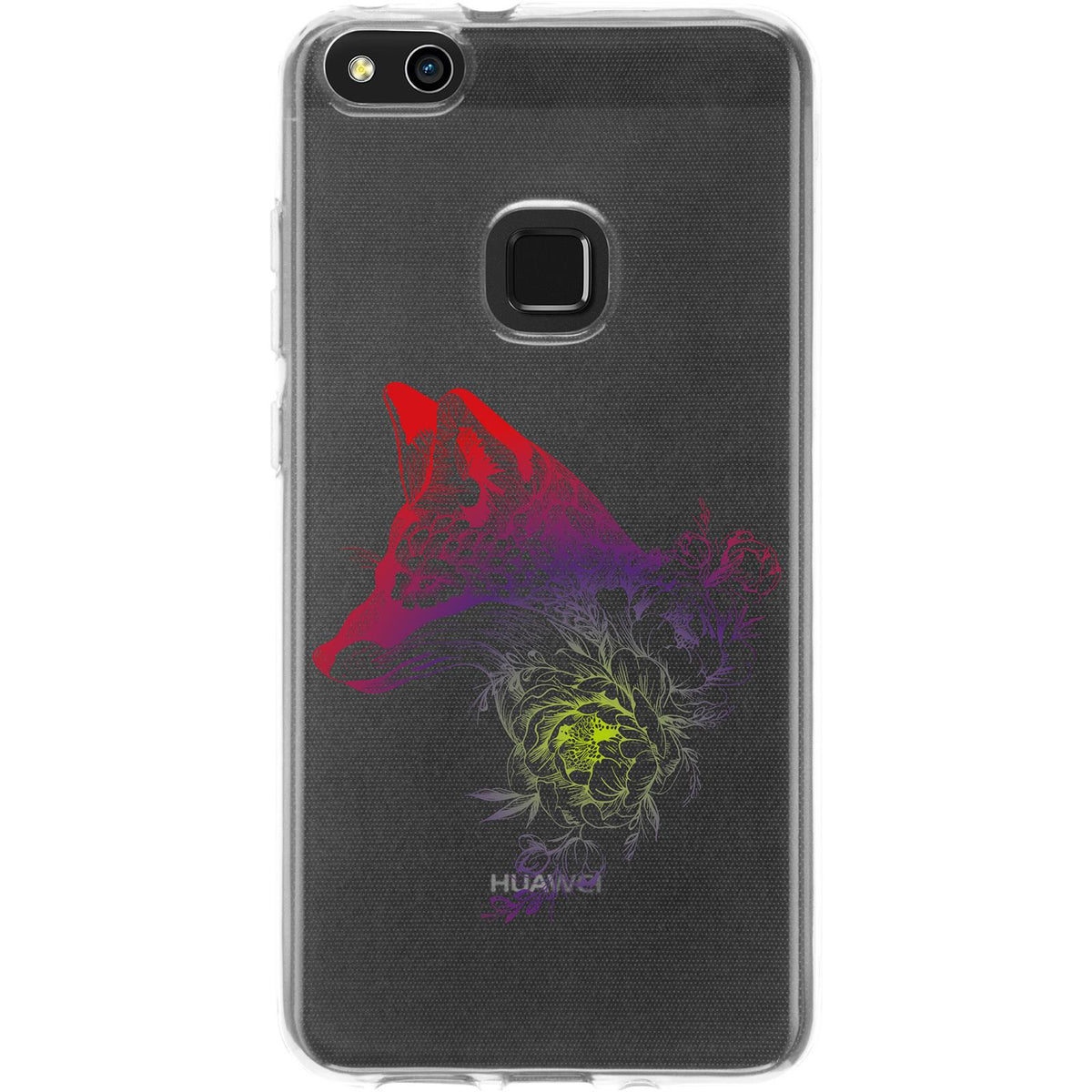 Case für Huawei P10 Lite Silikon-Hülle Floral Fuchs M1-5 – Ansicht 2