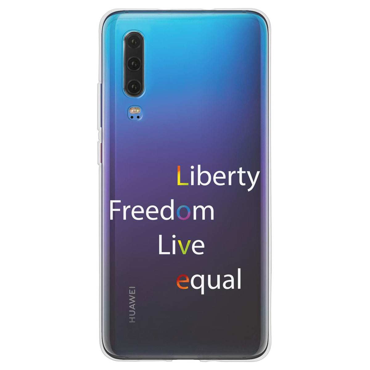 Case für Huawei P30 Silikon-Hülle pride Wörter M2 – Ansicht 2