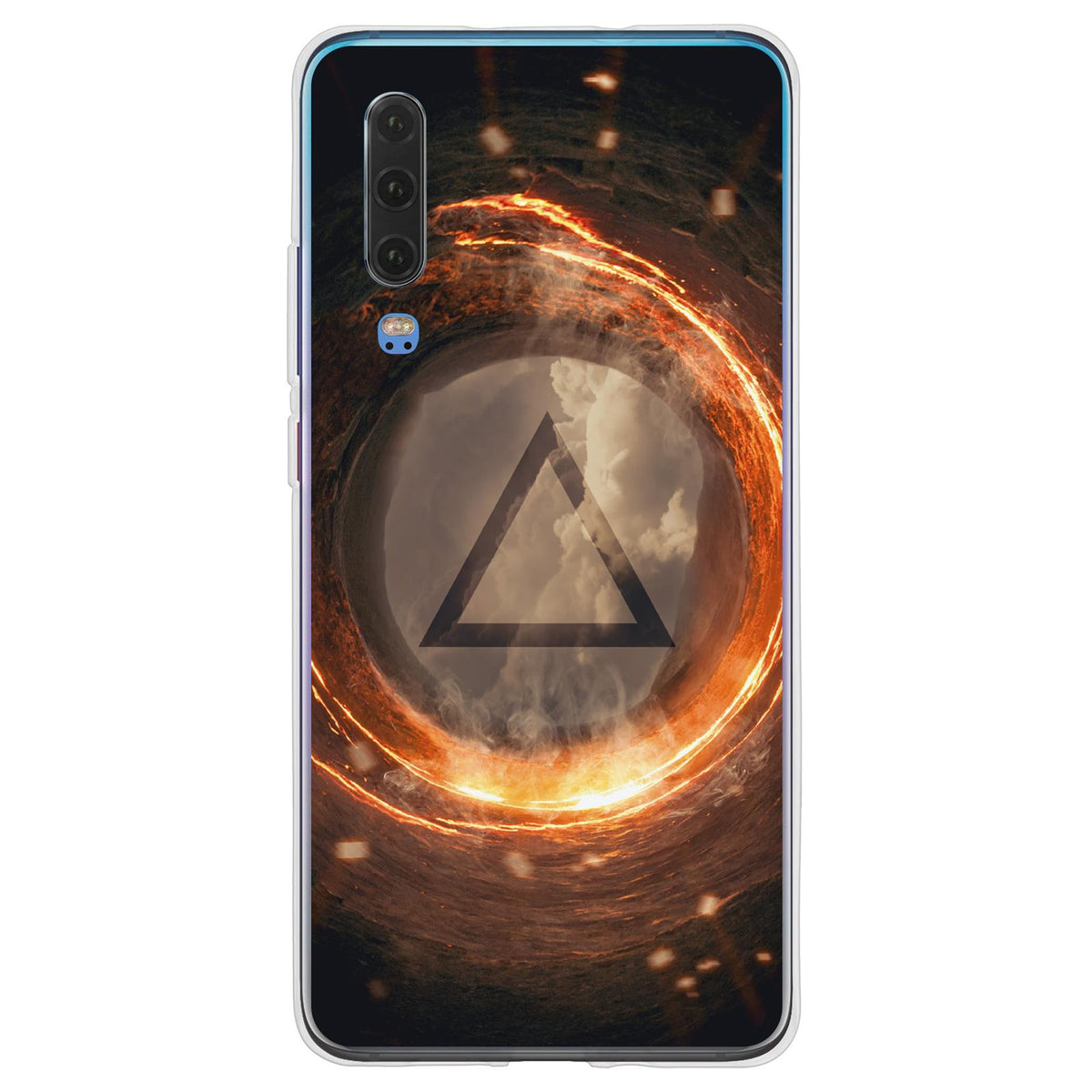 Case für Huawei P30 Silikon-Hülle Element Feuer M3 – Ansicht 2