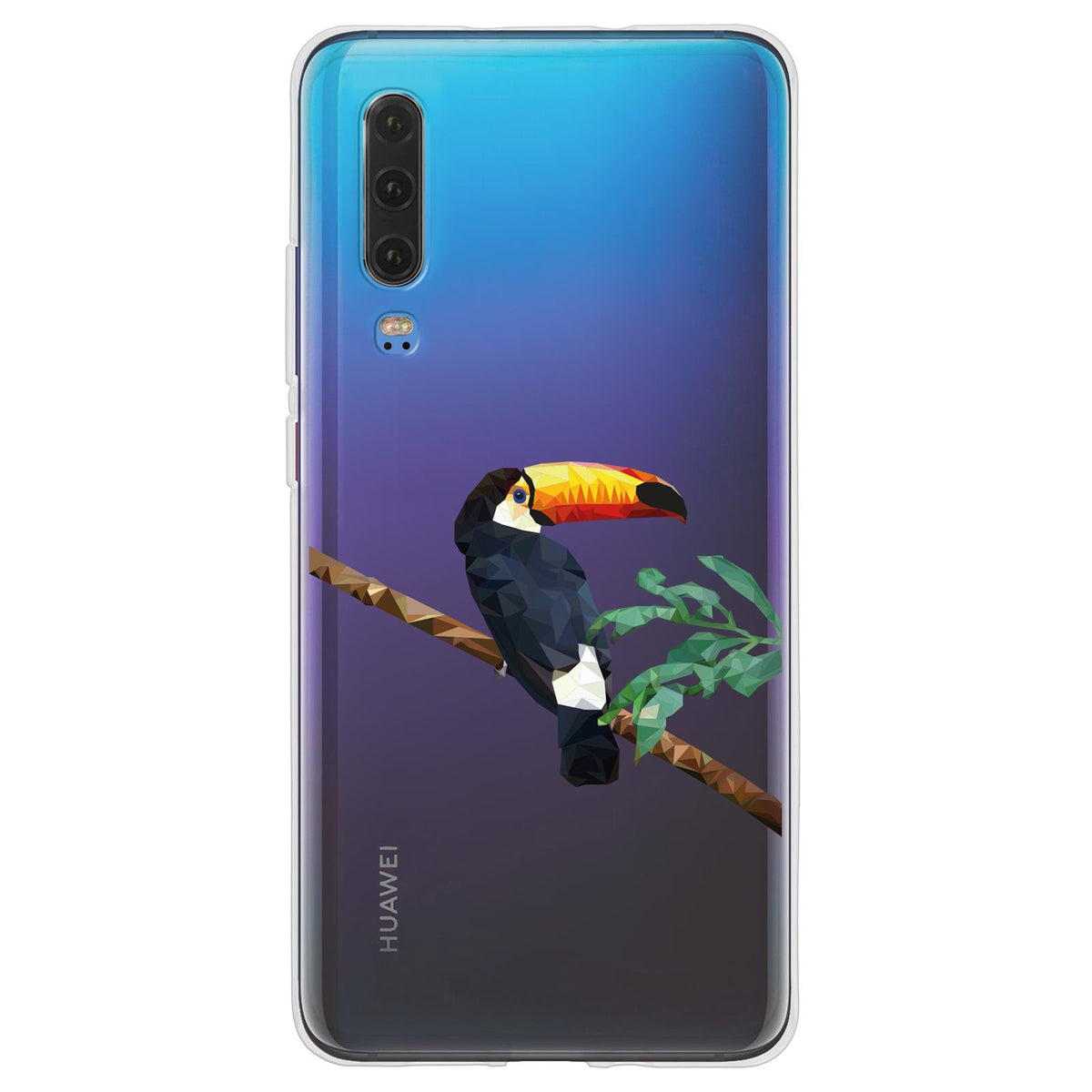 Case für Huawei P30 Silikon-Hülle Vektor Tiere Tucan M5 – Ansicht 2