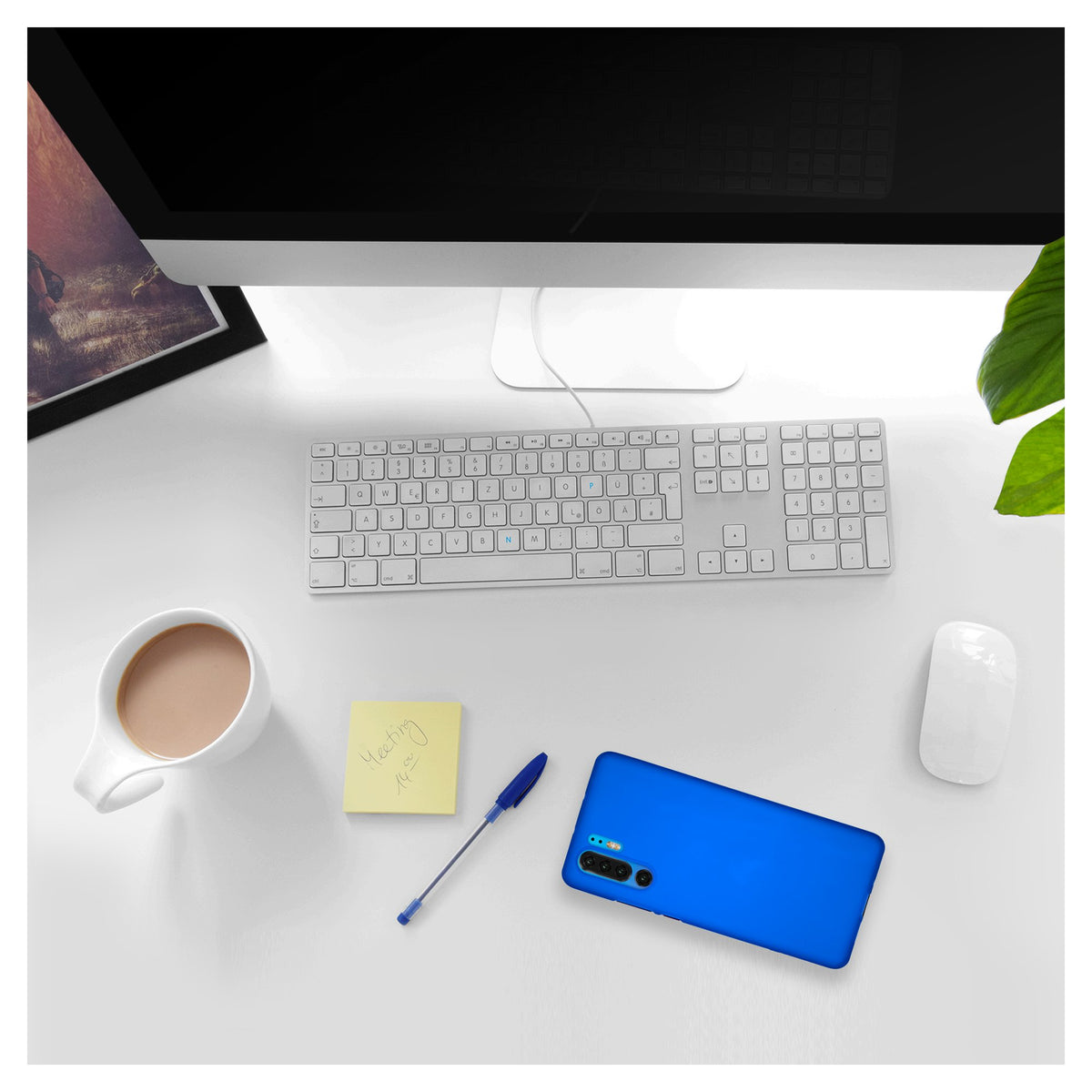 Case für Huawei P30 Pro / P30 Pro New Edition - blau Silikon Hülle matt – Ansicht 5