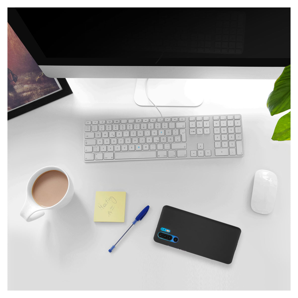 Case für Huawei P30 Pro / P30 Pro New Edition - schwarz Silikon Hülle matt – Ansicht 5