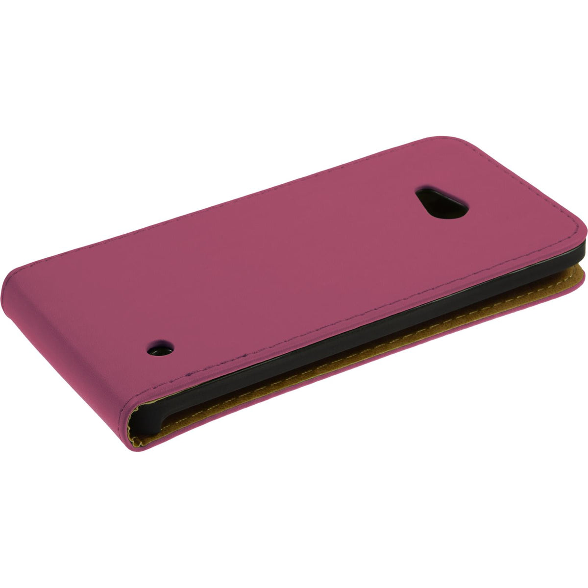 Kunst-Lederhülle für Microsoft Lumia 640 - Flip-Case pink – Ansicht 5