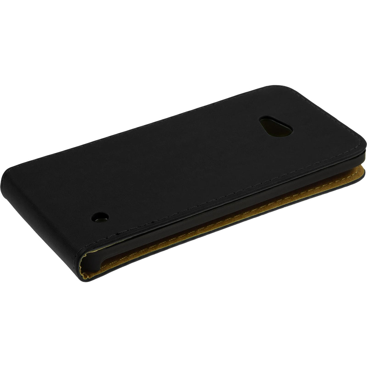 Kunst-Lederhülle für Microsoft Lumia 640 - Flip-Case schwarz – Ansicht 5