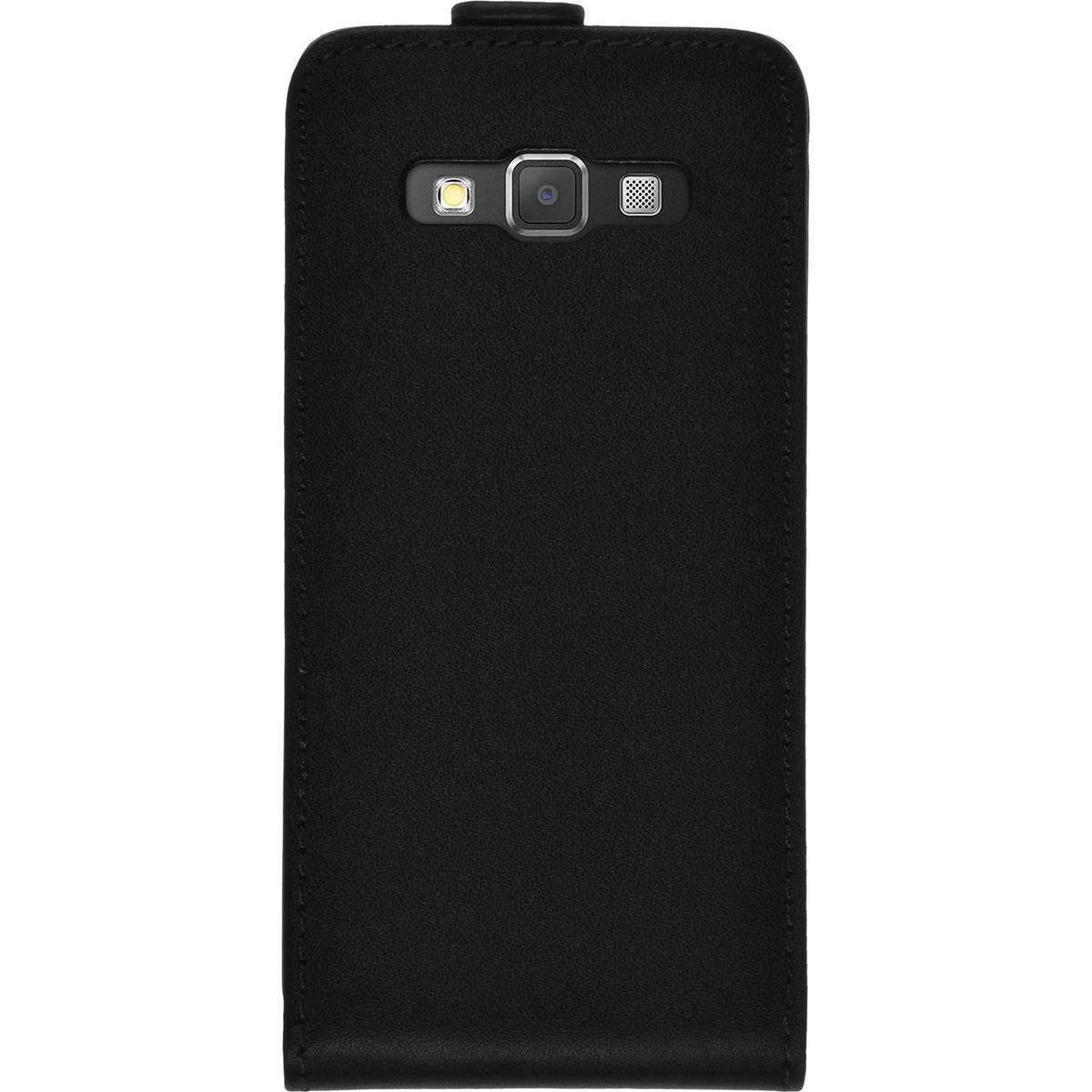 Kunst-Lederhülle für Samsung Galaxy A3 (A300) - Flip-Case schwarz – Ansicht 5