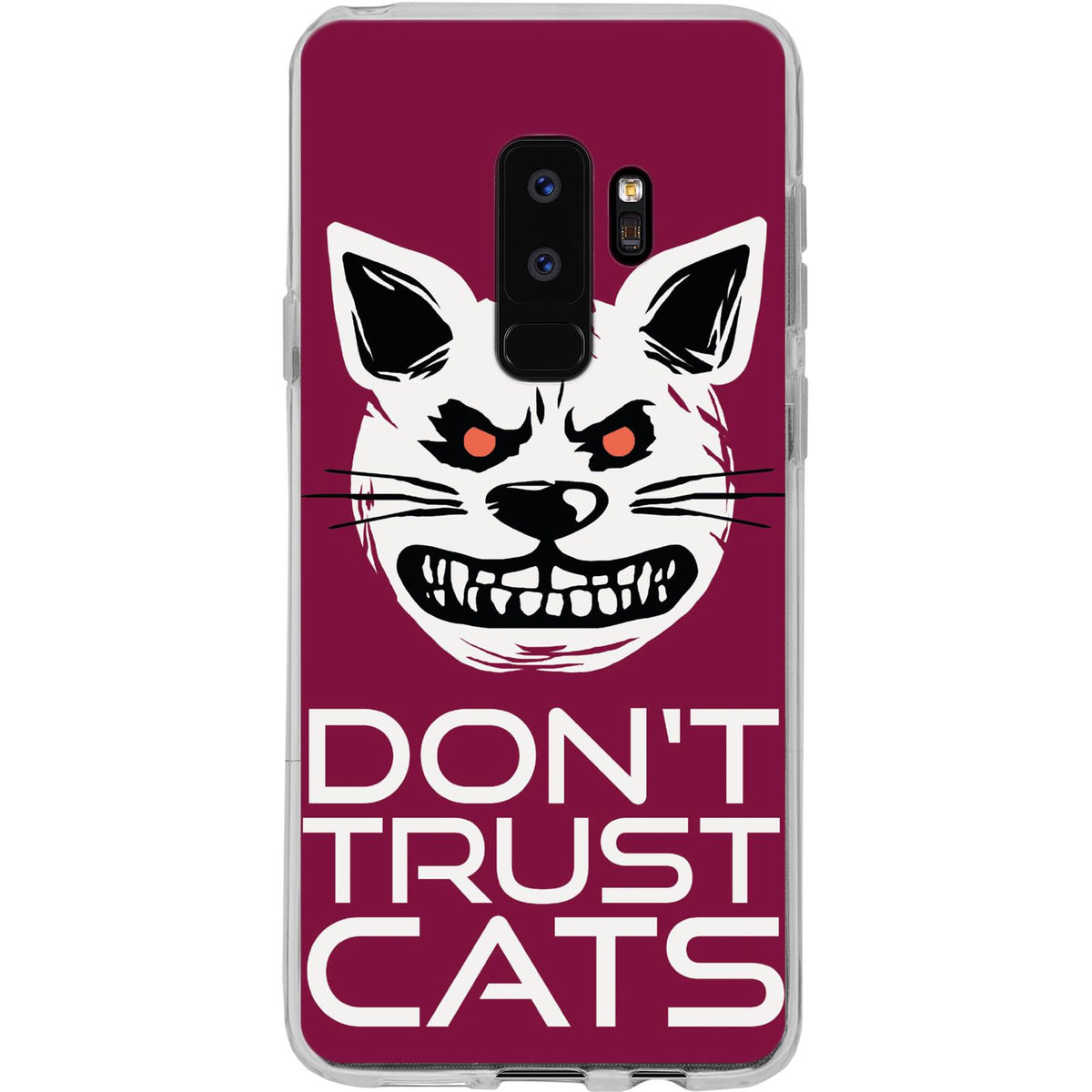 Case für Samsung Galaxy S9 Plus Silikon-Hülle Crazy Animals Katze M1 – Ansicht 2