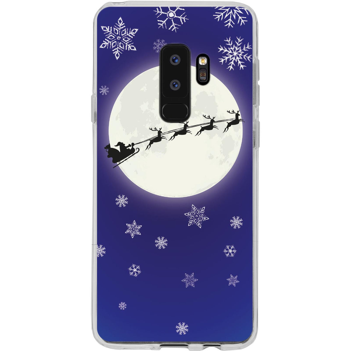 Case für Samsung Galaxy S9 Plus Silikon-Hülle X Mas Weihnachten Santa - Snowflakes M4 – Ansicht 2