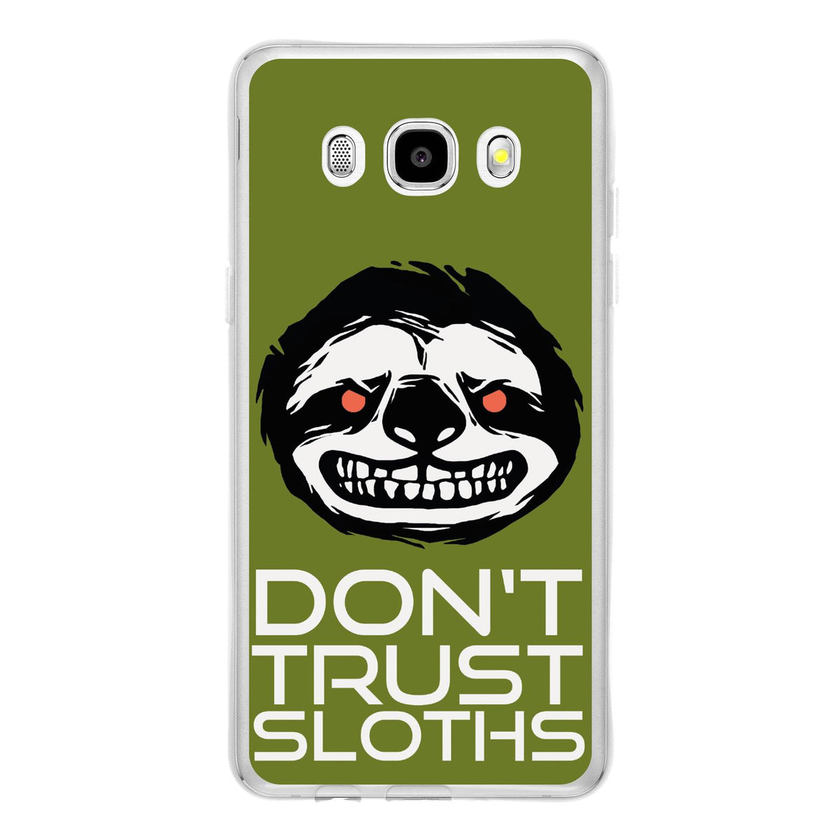 Case für Samsung Galaxy J5 (2016) J510 Silikon-Hülle Crazy Animals Faultier M3 – Ansicht 2