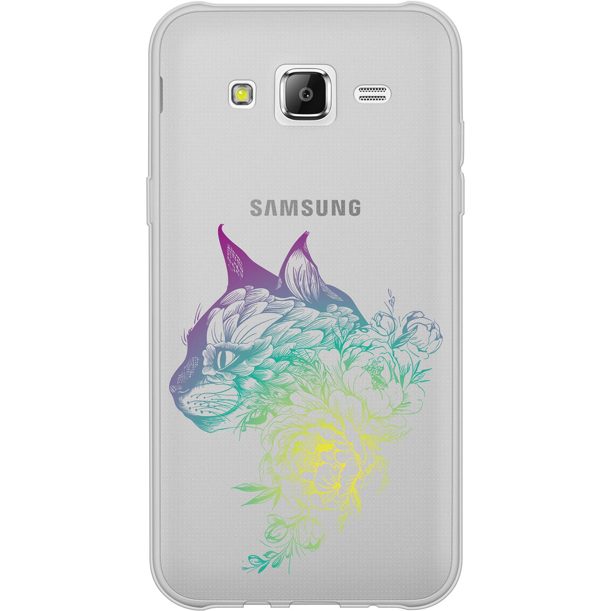 Case für Samsung Galaxy J5 (2016) J510 Silikon-Hülle Floral Katze M2-4 – Ansicht 2