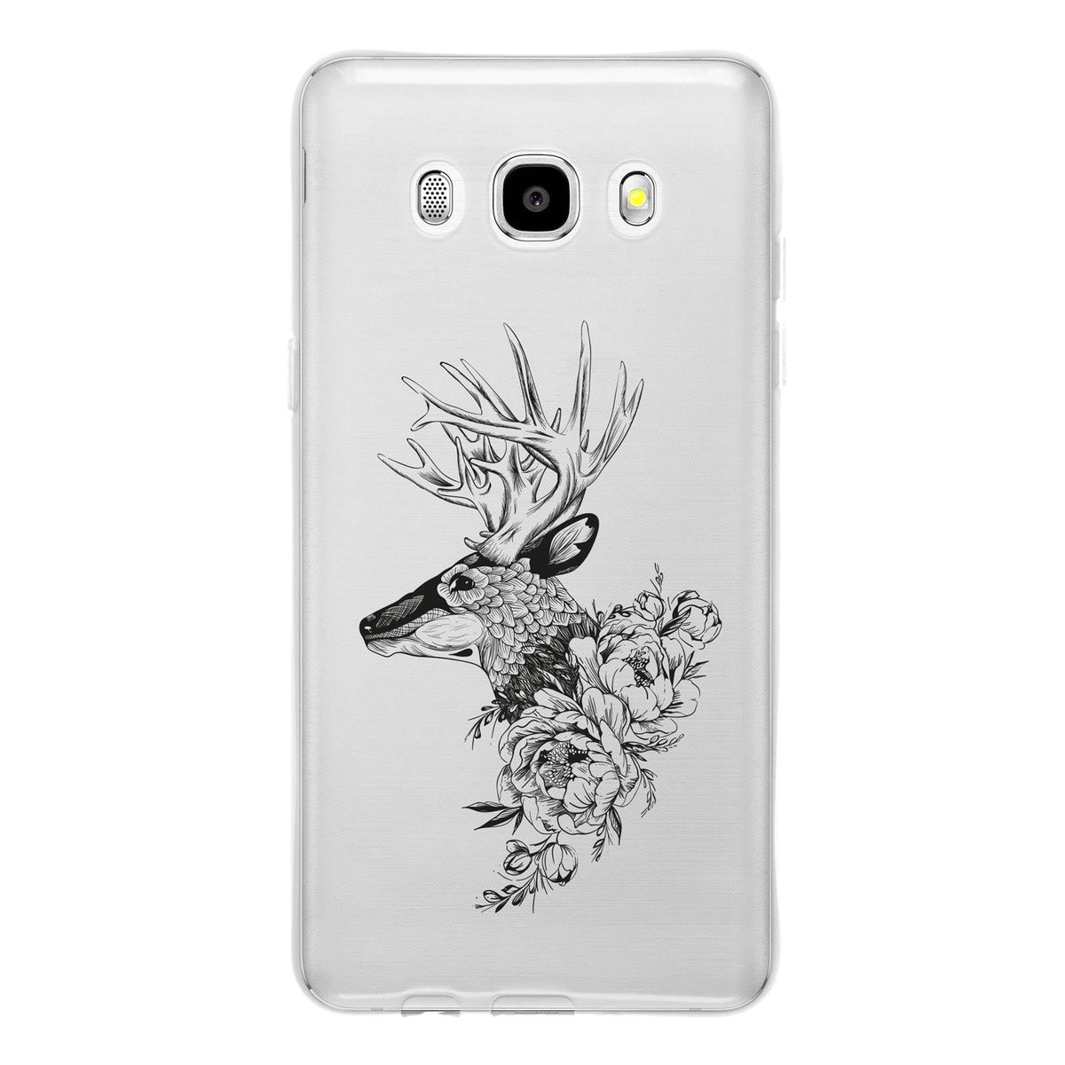 Case für Samsung Galaxy J5 (2016) J510 Silikon-Hülle Floral Hirsch M7-1 – Ansicht 2