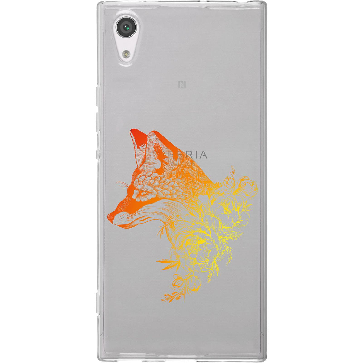 Case für Sony Xperia XA1 Silikon-Hülle Floral Fuchs M1-2 – Ansicht 2