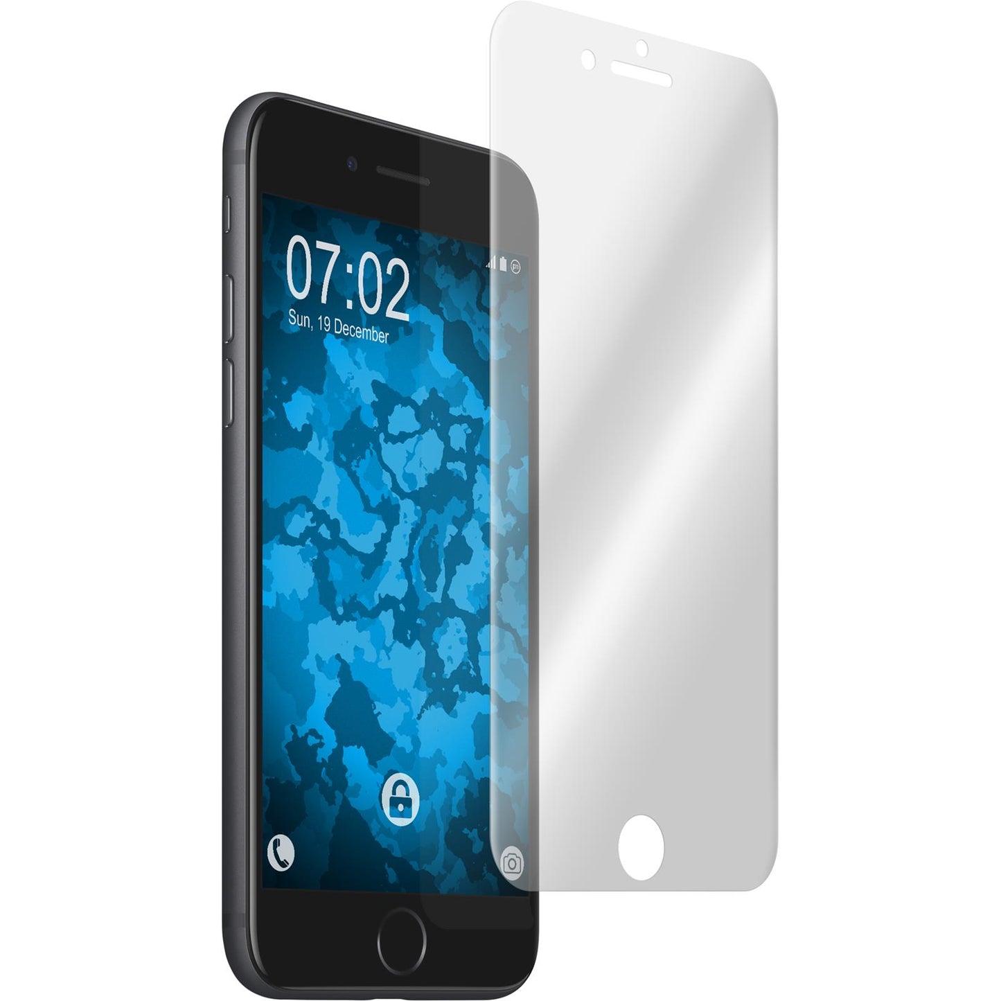 1 x Apple iPhone 7 Plus / 8 Plus Displayschutzfolie klar Fle