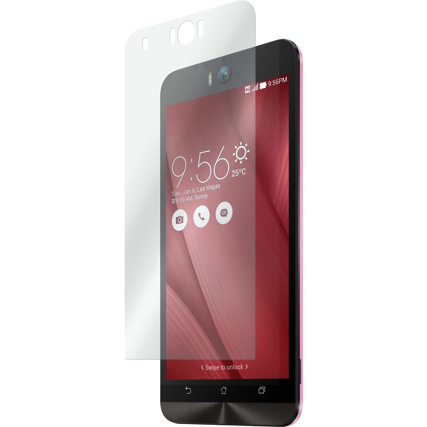 3 x Asus Zenfone Selfie Glas-Displayschutzfolie klar