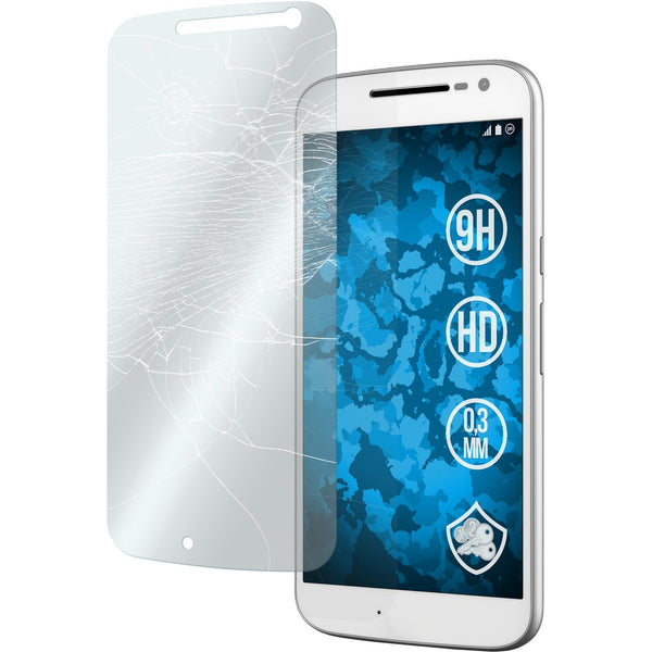 3 x Motorola Moto G4 Glas-Displayschutzfolie klar