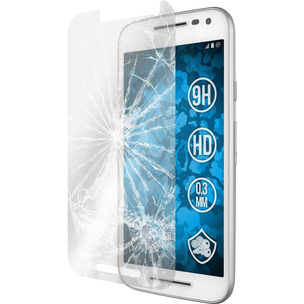 3 x Motorola Moto G 2015 3. Generation Glas-Displayschutzfol