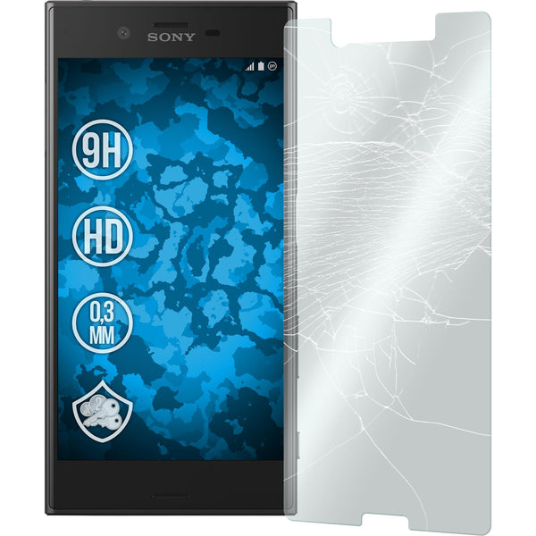 3 x Sony Xperia XZ Glas-Displayschutzfolie klar