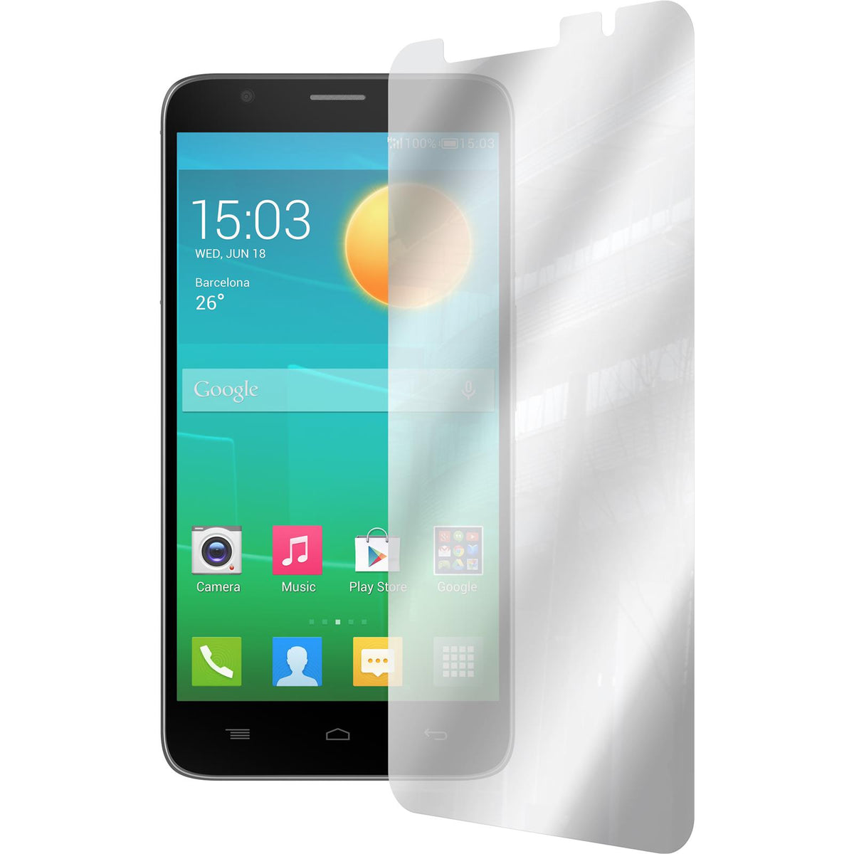 2 x Alcatel Flash Displayschutzfolie verspiegelt