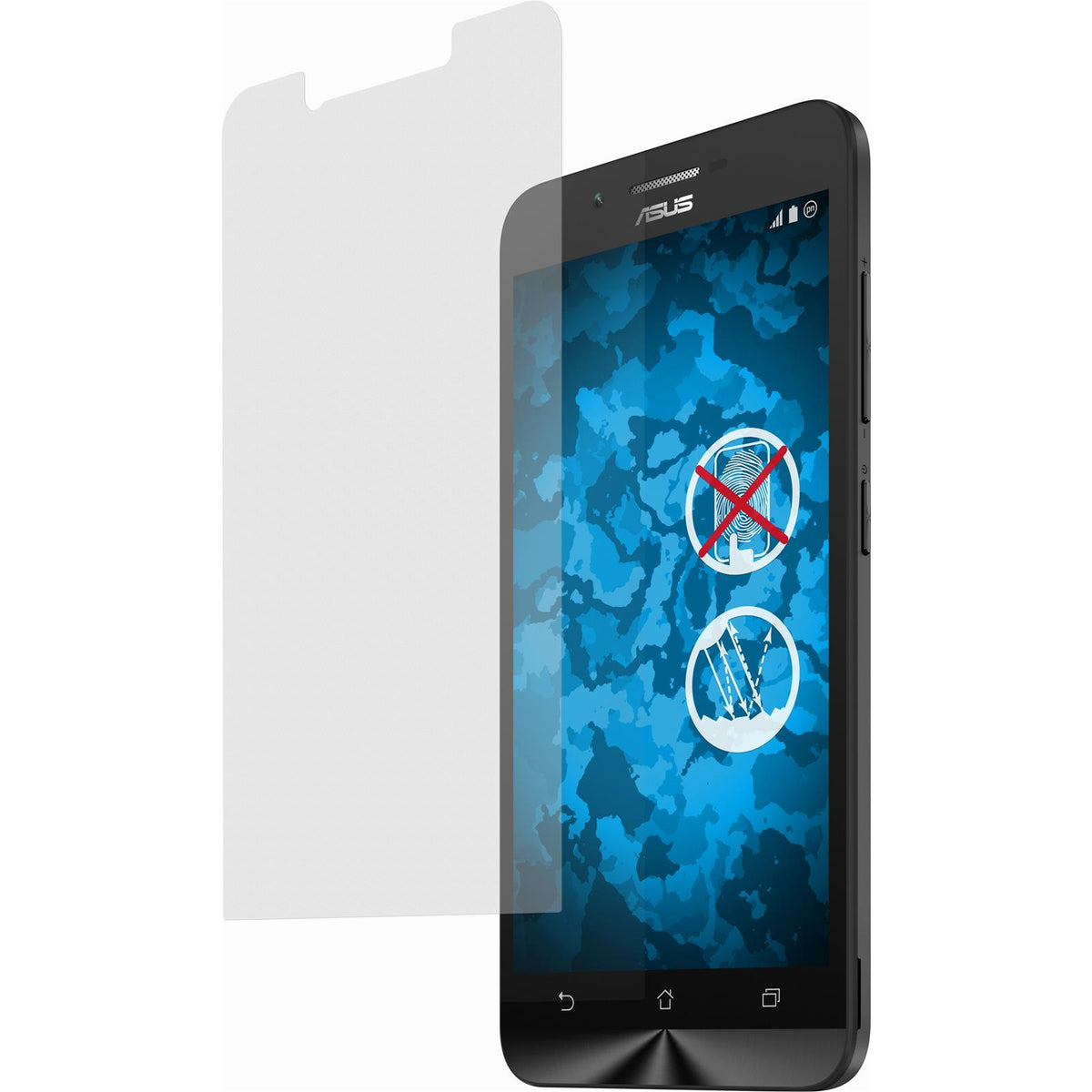 2 x Asus Zenfone Go (ZC500TG) Displayschutzfolie matt