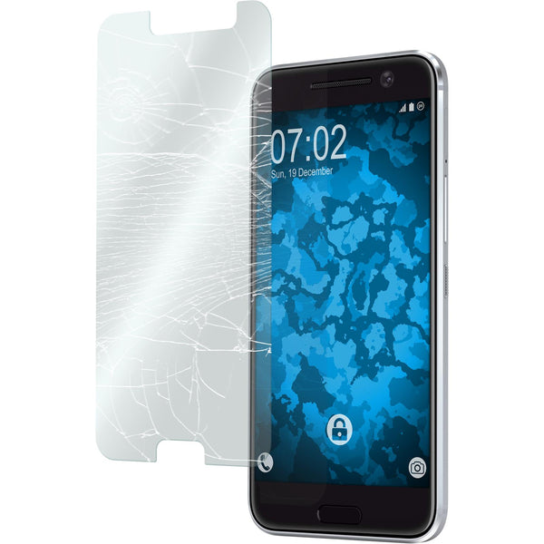 2 x HTC 10 Glas-Displayschutzfolie klar