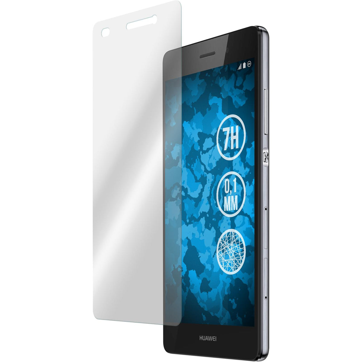 2 x Huawei P8 Lite 2015 (1.Gen.) Displayschutzfolie Fiber-Gl