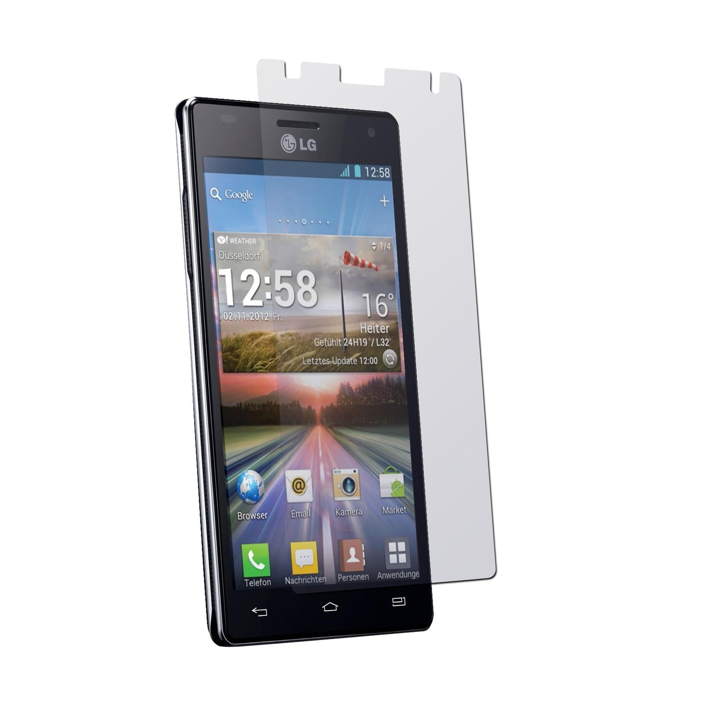 2 x LG Optimus 4X HD P880 Displayschutzfolie matt