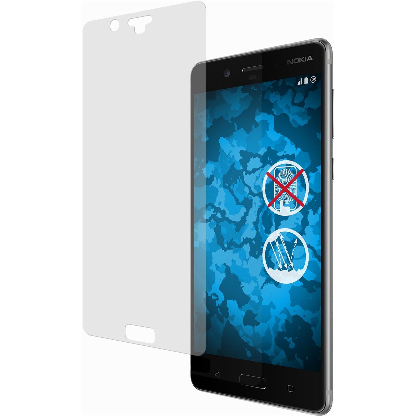 2 x Nokia 8 Displayschutzfolie matt