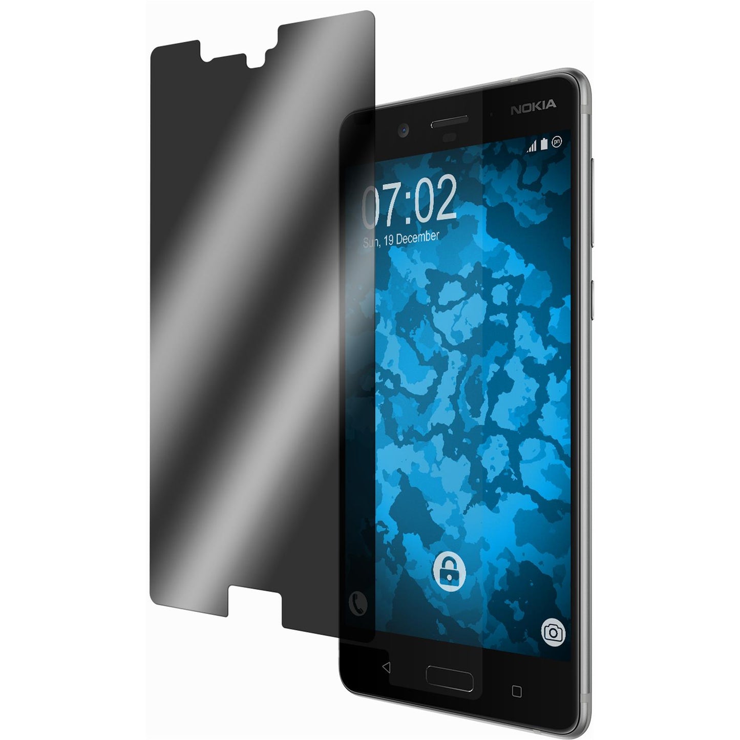 2 x Nokia 8 Displayschutzfolie Privacy