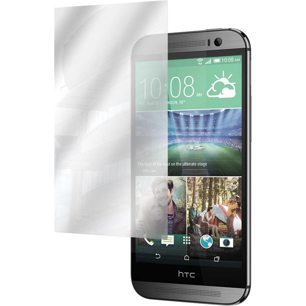 4 x HTC One M8s Displayschutzfolie verspiegelt
