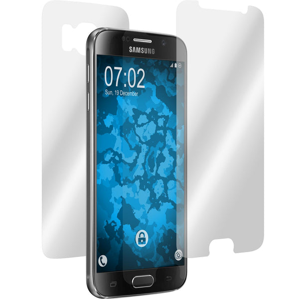 4 x Samsung Galaxy S6 Displayschutzfolie klar Fullbody