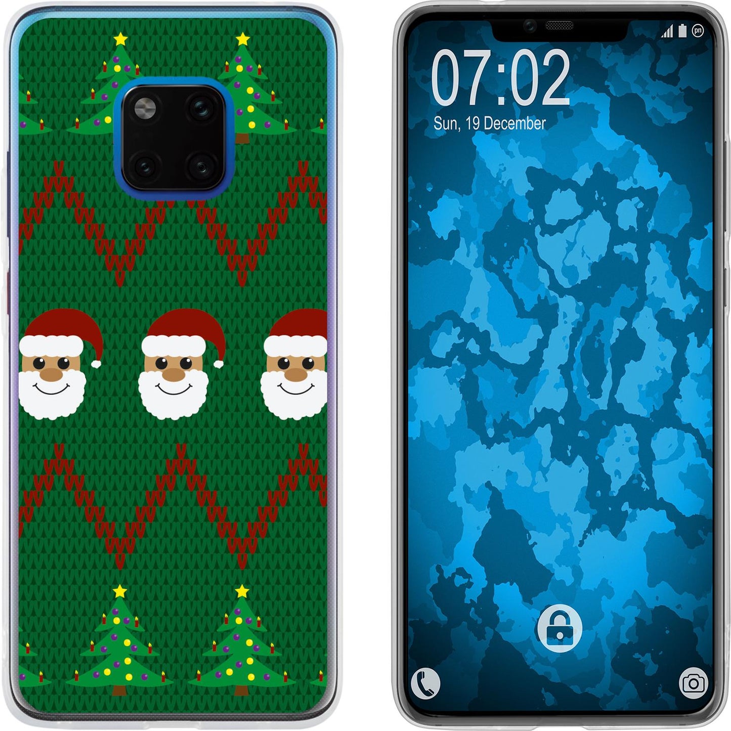 Mate 20 Pro Silikon-Hülle X Mas Weihnachten X-Mas Sweater M7