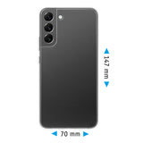 PhoneNatic Case kompatibel mit Samsung Galaxy S22 - Crystal Clear Silikon Hülle crystal-case Cover