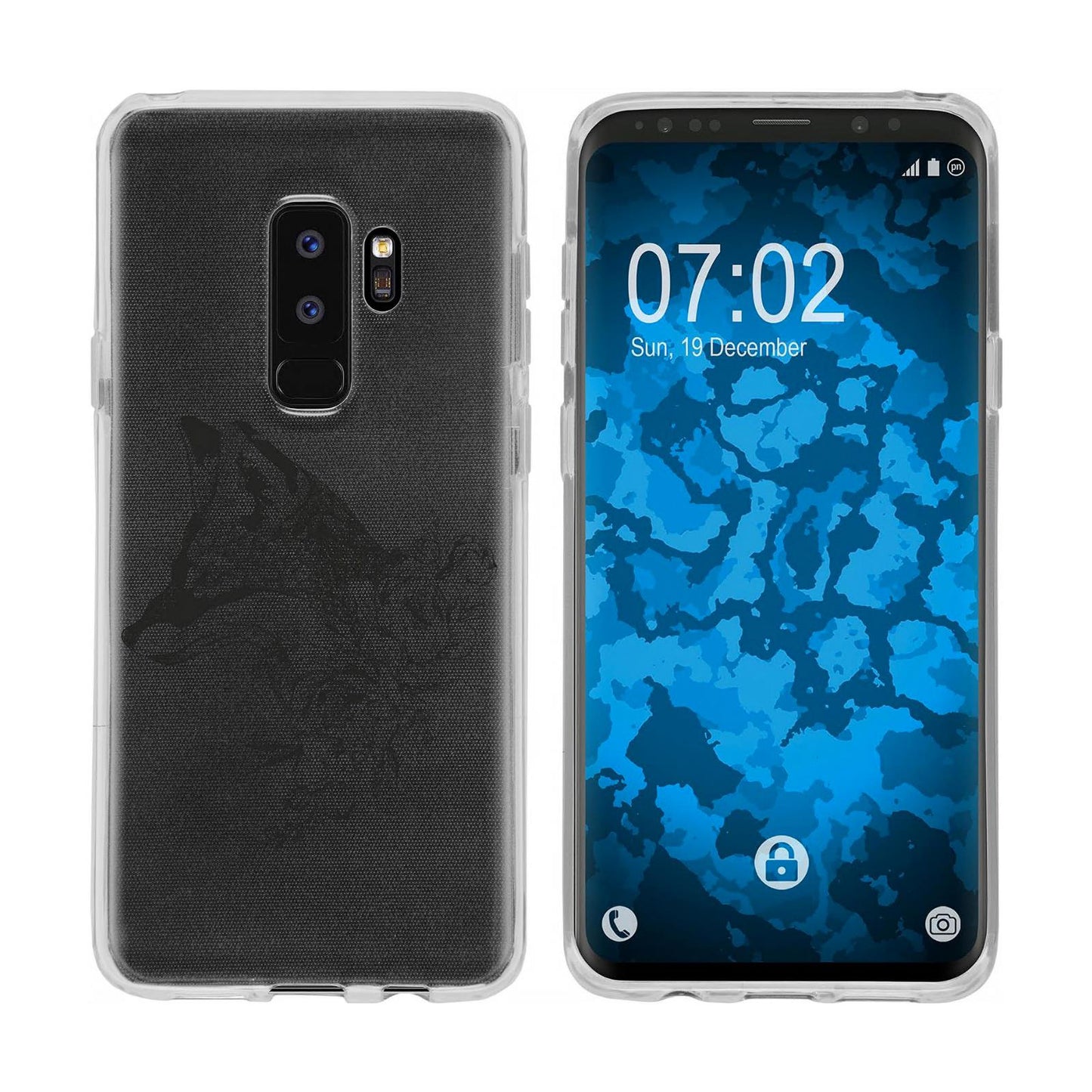 Galaxy S9 Silikon-Hülle Floral Fuchs M1-1 Case