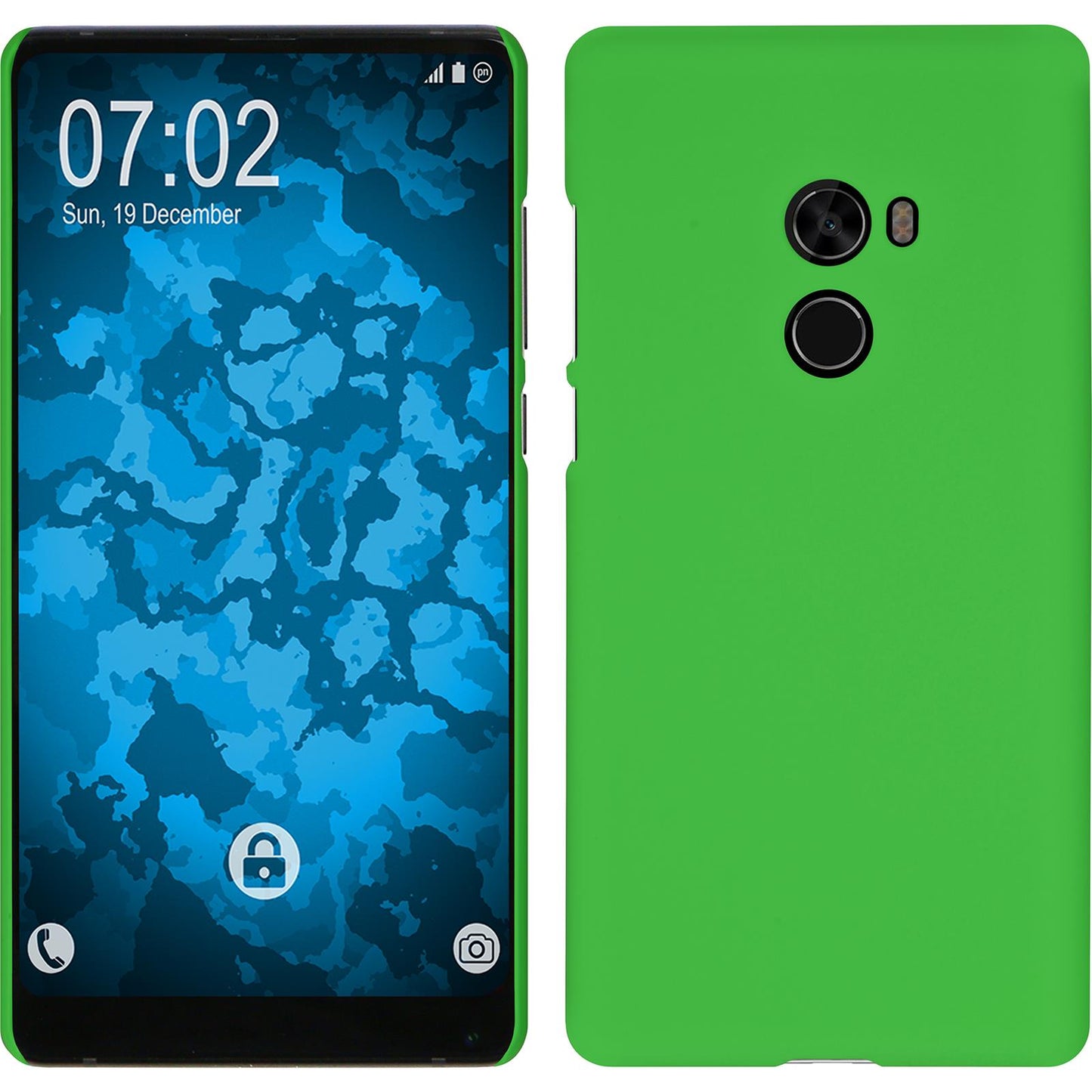 Hardcase für Xiaomi Mi Mix 2 gummiert grün