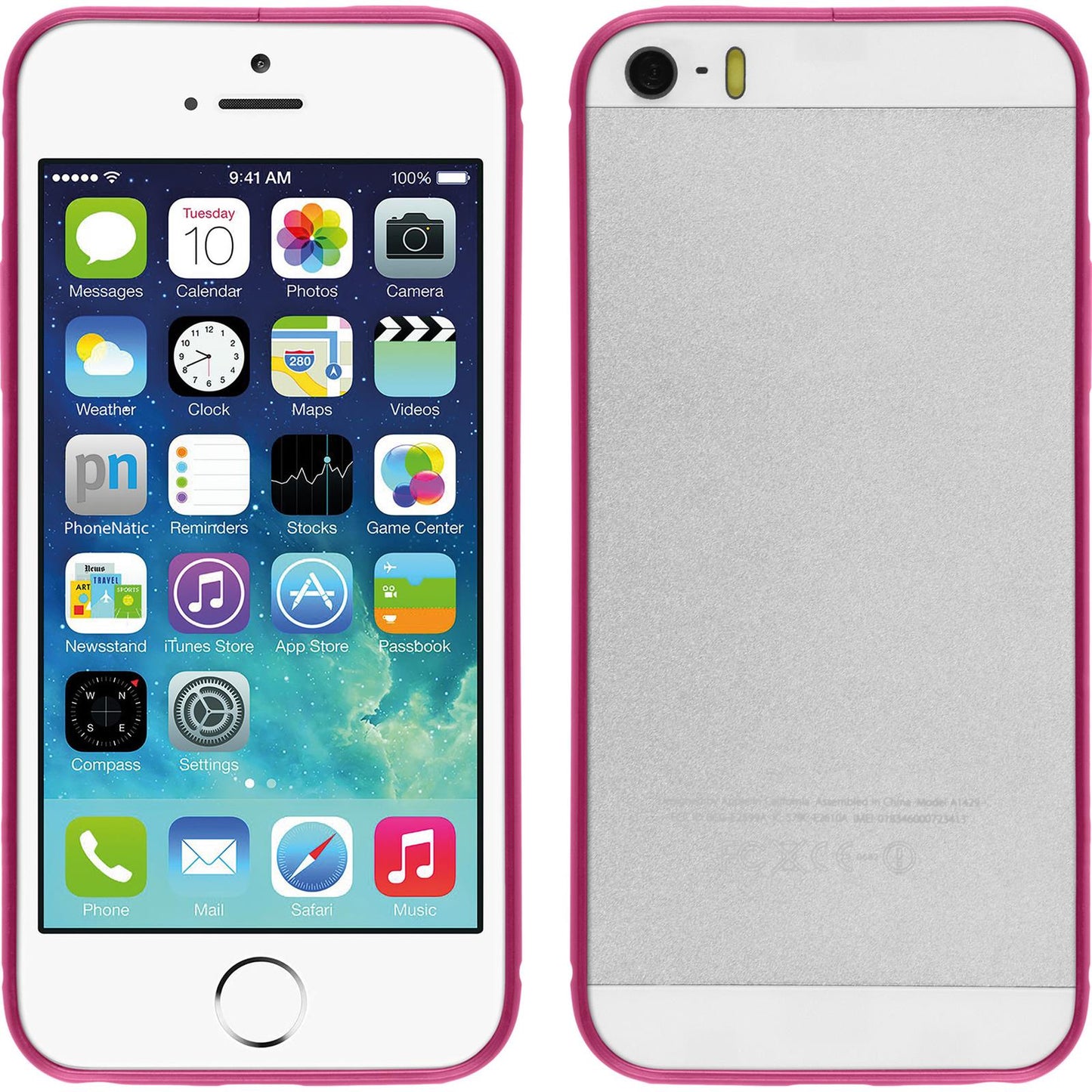 Alu Frame für Apple iPhone 5 / 5s / SE pink