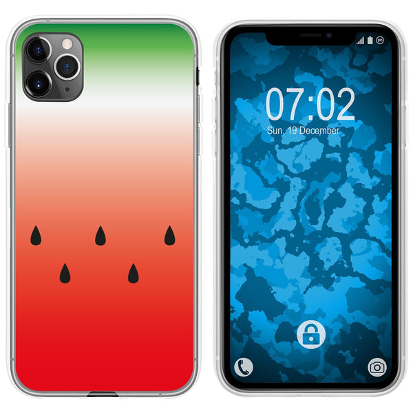 iPhone 11 Pro Max Silikon-Hülle Sommer Melone M5 Case