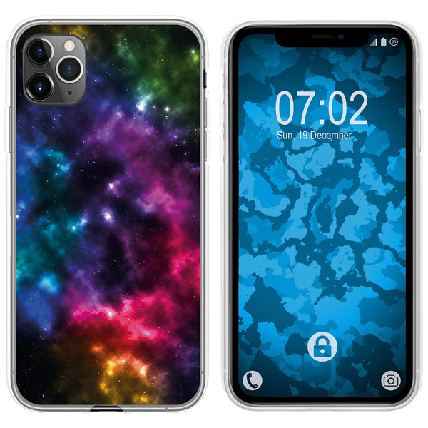 iPhone 11 Pro Max Silikon-Hülle Space Nebula M8 Case