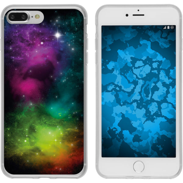 iPhone 7 Plus / 8 Plus Silikon-Hülle Space Starfield M7 Case