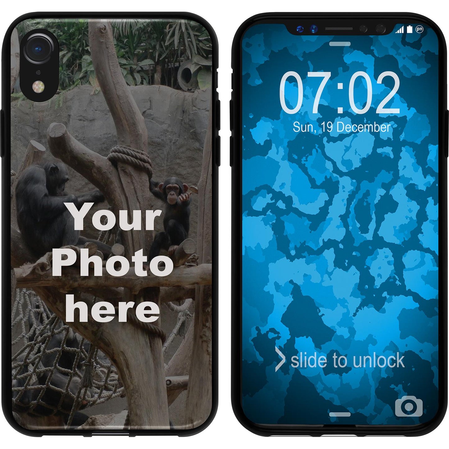 iPhone Xr Personalisierte Handyhülle schwarz zum selbst ge