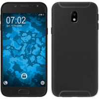PhoneNatic Case kompatibel mit Samsung Galaxy J5 2017 - clear Silikon Hülle Slimcase + 2 Schutzfolien