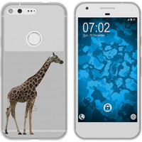 Pixel XL Silikon-Hülle Vektor Tiere Giraffe M8 Case