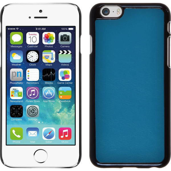 Hardcase für Apple iPhone 6s / 6 Lederoptik blau