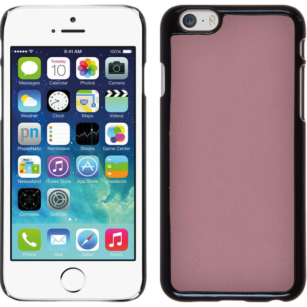 Hardcase für Apple iPhone 6s / 6 Lederoptik rosa