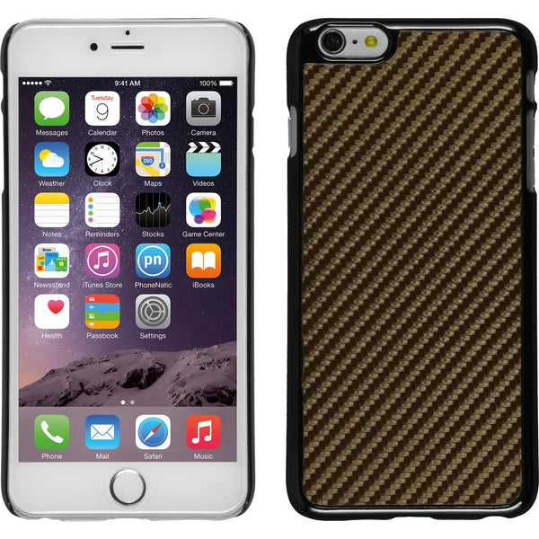 Hardcase für Apple iPhone 6 Plus / 6s Plus Carbonoptik bronz