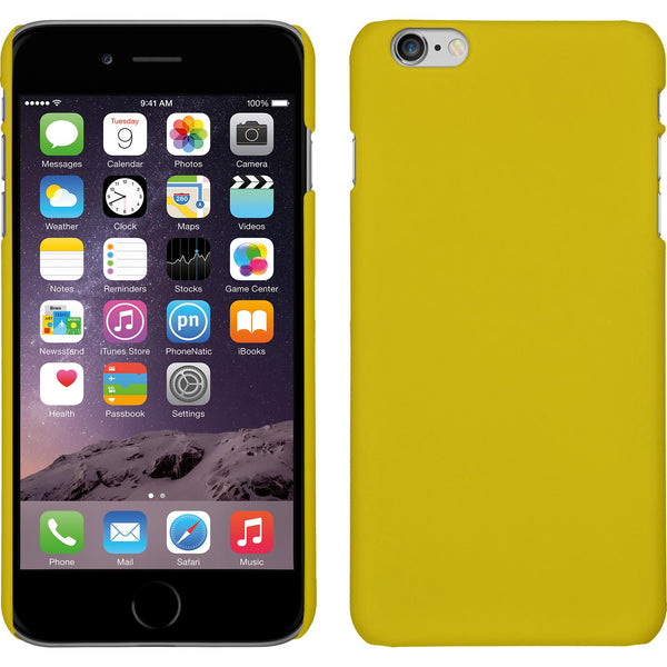 Hardcase für Apple iPhone 6 Plus / 6s Plus gummiert gelb